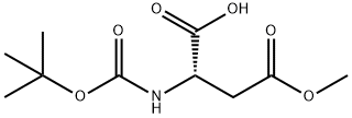 2-((叔丁氧基羰基)氨基)-4-甲氧基-4-氧代丁酸, 856417-64-6, 结构式