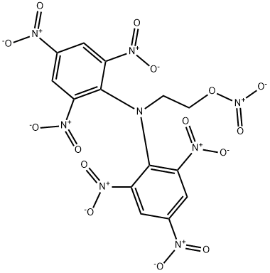 2-[Bis(2,4,6-trinitrophenyl)amino]-ethyl-nitrate Struktur