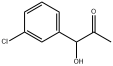 1-(3-クロロフェニル)-1-ヒドロキシ-2-プロパノン 化学構造式