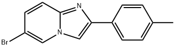 6-溴-2-(4-甲基苯基)咪唑并[1,2-A]吡啶,858516-70-8,结构式