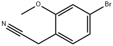 4-溴-2-甲氧基苯乙腈, 858523-37-2, 结构式