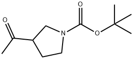 Tert-butyl3-acetylpyrrolidine-1-carboxylate Struktur