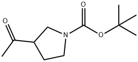 Tert-butyl3-acetylpyrrolidine-1-carboxylate Structure