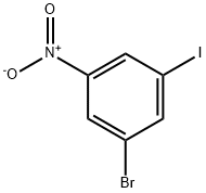 1-bromo-3-iodo-5-nitrobenzene Struktur