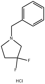 3,3-二氟-1-(苯基甲基)吡咯烷盐酸盐, 862416-37-3, 结构式