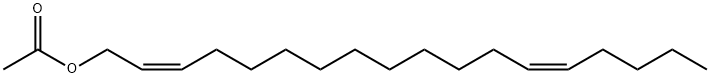 (Z,Z)-2,13-十八碳二烯-1-醇乙酸酯, 86252-65-5, 结构式
