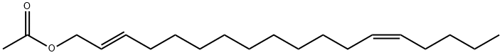 酢酸(2E,13Z)-2,13-オクタデカジエニル 化学構造式