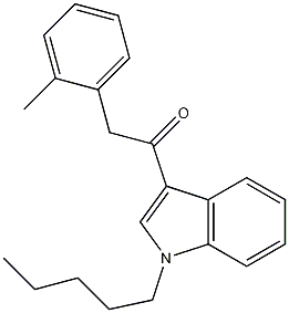 1-戊基-3-(2-甲基苯乙酰基)吲哚, 864445-39-6, 结构式