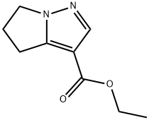 5,6-ジヒドロ-4H-ピロロ[1,2-b]ピラゾール-3-カルボン酸エチル 化学構造式