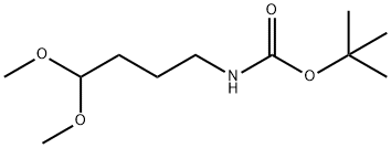Carbamic acid, (4,4-dimethoxybutyl)-, 1,1-dimethylethyl ester (9CI) Struktur