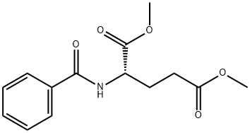 (S)-dimethyl 2-benzamidopentanedioate 化学構造式