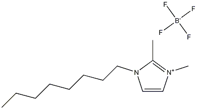 1-octyl-2,3-dimethylimidazolium tetrafluoroborate 化学構造式