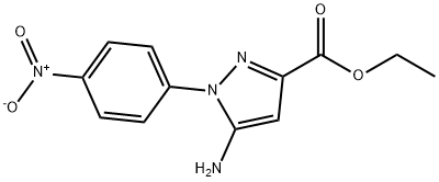 ethyl 5-amino-1-(4-nitrophenyl)-1H-pyrazole-3-carboxylate Struktur