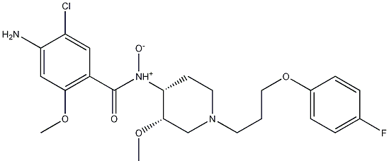 CISAPRIDE N-OXIDE, 86718-75-4, 结构式