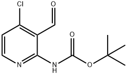 tert-Butyl (4-chloro-3-formylpyridin-2-yl)carbamate Struktur