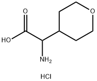 2-Amino-2-(tetrahydro-2H-pyran-4-yl)acetic acid hydrochloride Structure