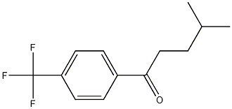 4-メチル-1-[4-(トリフルオロメチル)フェニル]ペンタン-1-オン 化学構造式
