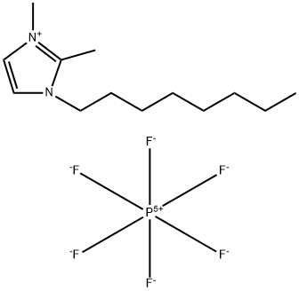 1-octyl-2,3-dimethylimidazolium hexafluorophosphate Struktur