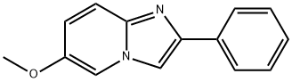 6-甲氧基-2-苯基咪唑并[1,2-A]吡啶 结构式