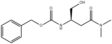 N-[(1R)-3-(Dimethylamino)-1-(hydroxymethyl)-3-oxopropyl]carbamic Acid Phenylmethyl Ester Structure