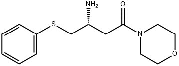 4-[(3R)-3-Amino-1-oxo-4-(phenylthio)butyl]morpholine Struktur