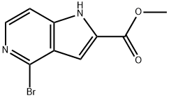Methyl 4-Bromo-5-azaindole-2-carboxylate Struktur