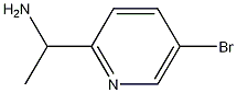 1-(5-ブロモピリジン-2-イル)エタンアミン 化学構造式