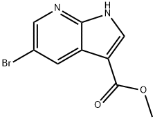 Methyl 5-bromo-7-azaindole-3-carboxylate Structure