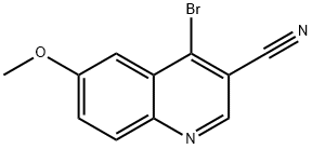 4-Bromo-6-methoxyquinoline-3-carbonitrile Structure