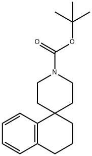 TERT-BUTYL 3,4-DIHYDRO-2H-SPIRO[NAPHTHALENE-1,4'-PIPERIDINE]-1'-CARBOXYLATE Struktur