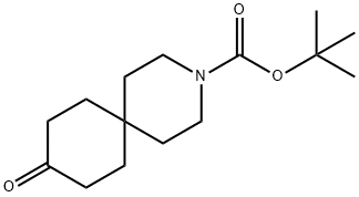 TERT-BUTYL 9-OXO-3-AZASPIRO[5.5]UNDECANE-3-CARBOXYLATE Struktur