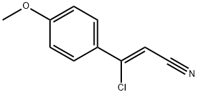 (Z)-3-氯-3-(4-甲氧基苯基)丙烯腈, 874479-16-0, 结构式