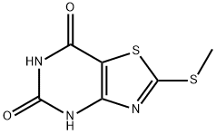 2-(甲硫基)噻唑并[4,5-D]嘧啶-5,7-二醇, 87789-29-5, 结构式