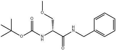 (R)-tert-Butyl 1-(benzylamino)-3-methoxy-1-oxopropan-2-ylcarbamate Struktur