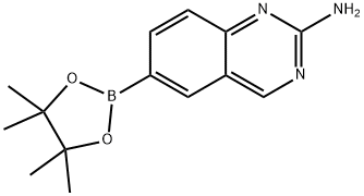 6-(4,4,5,5-tetramethyl-1,3,2-dioxaborolan-2-yl)quinazolin-2-amine Structure