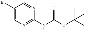 (5-ブロモピリミジン-2-イル)カルバミン酸TERT-ブチル 化学構造式