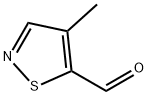 4-メチルイソチアゾール-5-カルブアルデヒド 化学構造式