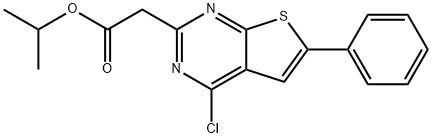isopropyl 2-(4-chloro-6-phenylthieno[2,3-d]pyrimidin-2-yl)acetate|4-氯-6-苯基噻唑并[2,3-D]嘧啶-2-乙酸异丙酯