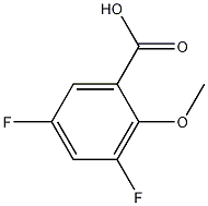 3,5-difluoro-2-methoxybenzoic acid Structure