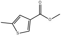 5-メチルチオフェン-3-カルボン酸メチル 化学構造式
