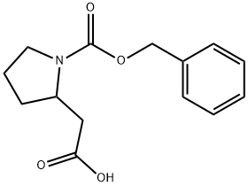 2-(1-(Benzyloxycarbonyl)pyrrolidin-2-yl)acetic acid Structure