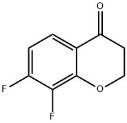 7,8-difluorochroman-4-one Struktur