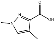 1,4-Dimethyl-1H-pyrazole-3-carboxylic acid Structure