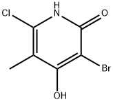 5-Bromo-2-chloro-4,6-dihydroxy-3-methylpyridine,89324-53-8,结构式