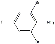 2,6-dibromo-4-fluoroaniline Struktur