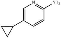 5-シクロプロピルピリジン-2-アミン 化学構造式