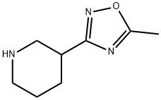 5-Methyl-3-(piperidin-3-yl)-1,2,4-oxadiazole Structure