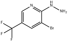 3-Bromo-2-hydrazino-5-(trifluoromethyl)pyridine Structure