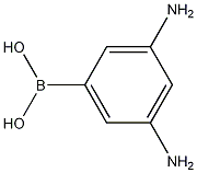 3,5-ジアミノフェニルボロン酸 化学構造式