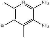 2,3-Diamino-4,6-dimethyl-5-bromopyridine Structure